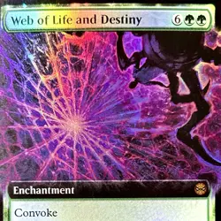 Web of Life and Destiny (Borderless) - FOIL - MTG - SPM - 0268 - MYTHIC ~ NM - Image 1