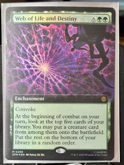 Web of Life and Destiny (Borderless) - FOIL - MTG - SPM - 0268 - MYTHIC ~ NM - Image 2