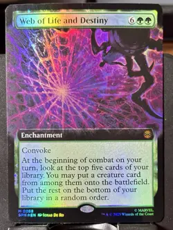 Web of Life and Destiny (Borderless) - FOIL - MTG - SPM - 0268 - MYTHIC ~ NM - Image 3