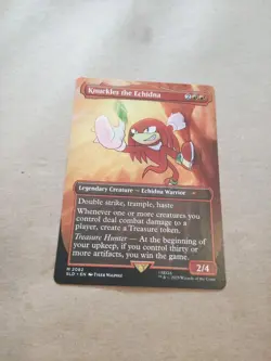 Knuckles the Echidna MTG Secret Lair Drop Series 2082 Near Mint+ - Image 1