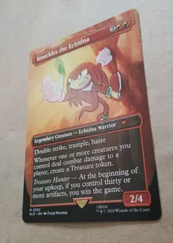 Knuckles the Echidna MTG Secret Lair Drop Series 2082 Near Mint+ - Image 2