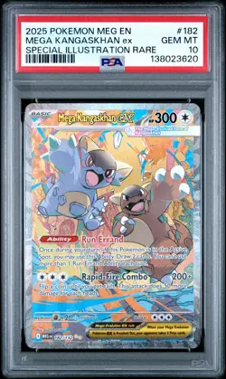 2025 POKEMON MEGA EVOLUTION SPECIAL ILLUSTRATION RARE MEGA KANGASKHAN EX PSA 10 - Image 1