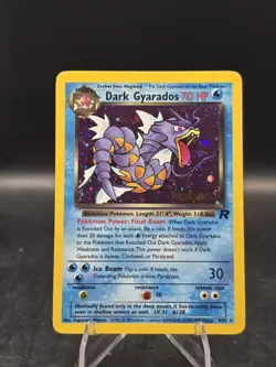 Pokemon TCG Dark Gyarados 8/82 Team Rocket Prerelease Holo Rare LP+ - Image 1