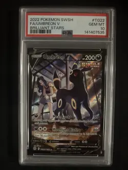 PSA 10 GEM MT Umbreon V TG22/TG30 Pokemon Brilliant Stars - Image 1