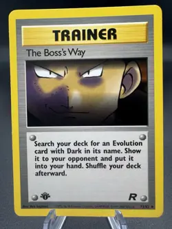 Pokemon TCG The Boss's Way Team Rocket 73/82 Uncommon 1st Edition - HP - Image 1