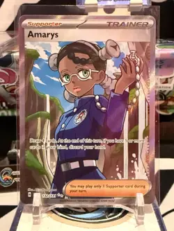 Pokemon Amarys 132/131 Sv: Prismatic Evolutions Ultra Rare Full Art Holo - Image 1