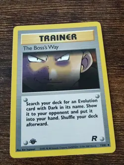 The Boss's Way 73/82 1st Edition Team Rocket Non Holo Pokemon - Image 1