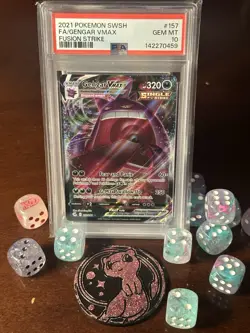 Pokemon TCG Gengar VMAX PSA 10 - Image 1