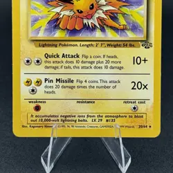 Jolteon 20/64 Jungle Regular NM near mint clean 1999 pokemon game - Image 3