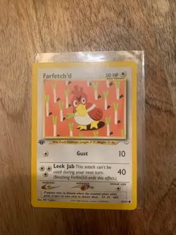 Pokemon Farfetch'd 43/64 1st Edition Neo Revelation LP See Pictures - Image 1