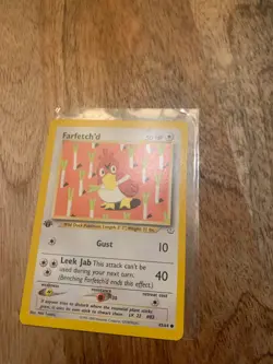 Pokemon Farfetch'd 43/64 1st Edition Neo Revelation LP See Pictures - Image 3