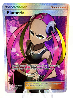 Plumeria 145147 - SM Burning Shadows - Full Art Trainer - Pokemon - NM - Image 1