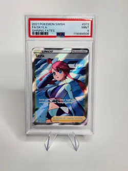 Pokemon Shining Fates Skyla 072/072 Ultra Rare PSA 9 - Image 1