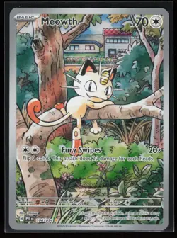 Meowth 106/094 ME02: Phantasmal Flames Illustration Rare Pokemon TCG NM - Image 1