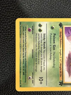 Pokemon TCG Grimer Team Rocket 57/82 Regular 1st Edition Common - Image 3