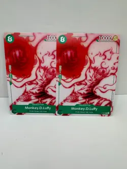 Monkey.D.Luffy P-061 - One Piece TCG - GREEN Uta English Promo X2 - Image 1