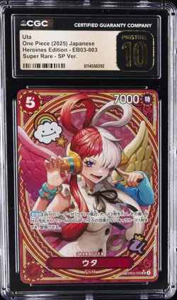 2025 ONE PIECE JPN HEROINES EDEDITION SUPER RARE SP VERSION UTA CGC 10 PRISTINE - Image 1