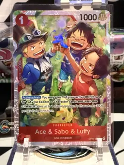 Ace & Sabo & Luffy OP13-007 Carrying On His Will Foil - Image 1