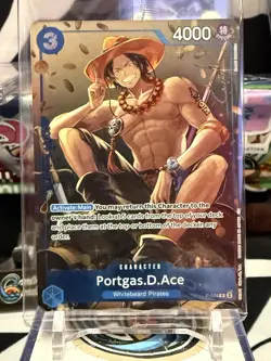 Sealed Portgas D. Ace P-074 Tin Set Vol. 2 (NEAR MINT) One Piece - Ready to Ship - Image 1