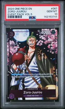 2024 ONE PIECE EVENT PACK VOL.5 #067 ZORO-JUUROU PSA 10 - Image 1