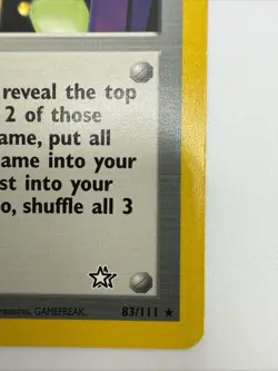 Arcade Game 83/111 Neo Genesis Regular Rare Vintage Pokemon Card - Image 5