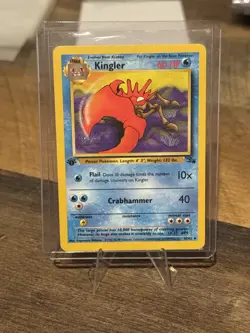 Kingler 1st Edition 38/62 Jungle Set NM Vintage Pokemon Card WOTC 1999 - Image 1