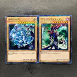 NM 2 card Blue-Eyes White Dragon SDKS-JP009 SDMY-JP010 Parallel Rare YuGiOh 200 - Image 1