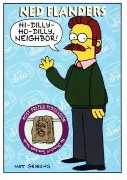 Ned Flanders S5 | The Simpsons 1993 Skybox Series 2 | Trading Card - Image 1