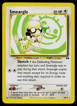 Pokemon Card - Smeargle Neo Discovery 30/75 Rare - Image 1