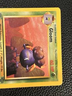Gloom 37/64 Jungle Regular 1st Edition Pokemon Card TCG - Image 2