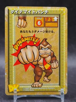 Dynamite Punch Donkey Kong Trading Card Game TCG P0004 Nintendo Japan ff287 - Image 1
