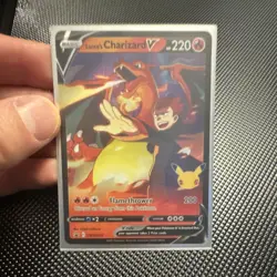 Pokemon Lance's Charizard V Promo Card SWSH133 220 HP Dragon Basic - Image 1