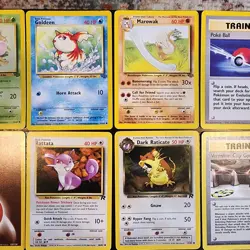 Pokemon Lot 50 Cards Jungle Fossil Base 2 Rocket Gym Neo E Reader WOTC Vintage - Image 3