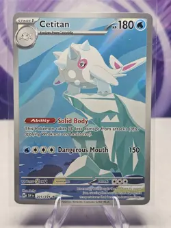 Pokemon Cetitan Holo TCG Card 201/191 Sv08: Surging Sparks Illustration Rare NM - Image 1