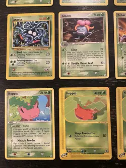 Pokemon TCG Nintendo Grass Type Tangela Gloom Hoppip Lot 25 Cards Vintage - Image 2