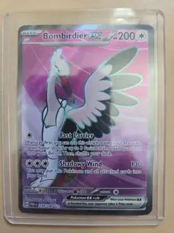 Bombirdier ex 234/182 Sv04: Paradox Rift Holo NM Pokemon Card - Image 1