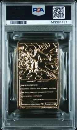 1999 BURGER KING POKEMON GOLD CARDS CHARIZARD PSA 7 - Image 2