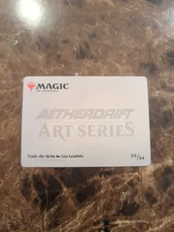 Trade the Helm Art Card (Gold-Stamped Signature) Art Series: Aetherdrift Regular - Image 2