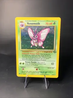 Venomoth 13/64 Holo Rare Vintage Pokemon Card LP WOTC 1999 TCG - Image 1