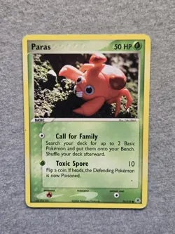 Paras 72/112 EX FireRed & LeafGreen - Common Pokemon Card - Image 1