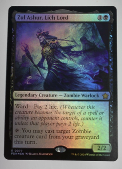MTG FOIL Zul Ashur, Lich Lord Foundations - Image 1