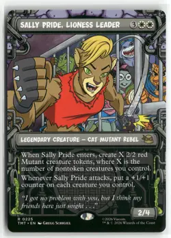 Sally Pride, Lioness Leader Showcase R Teenage Mutant Ninja Turtles 225 NM - Image 1