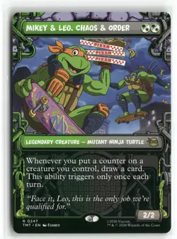 Mikey & Leo, Chaos & Order Showcase R Teenage Mutant Ninja Turtles 247 NM - Image 1