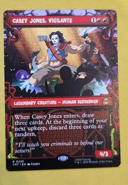 MtG TCG: TMT, Casey Jones, Vigilante Showcase #0235 Rare - Image 1