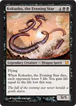 Kokusho, the Evening Star -Foil Light Play MTG Modern Masters - Image 1