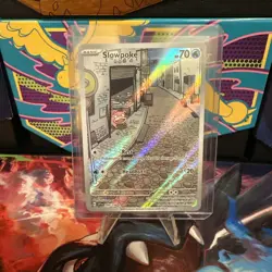 Pokemon TCG Slowpoke Scarlet & Violet Base Set Holo Illustration Card 204/198 - Image 1