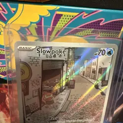 Pokemon TCG Slowpoke Scarlet & Violet Base Set Holo Illustration Card 204/198 - Image 3