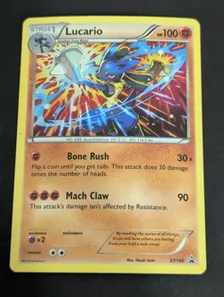 Lucario XY140 Holo Rare Black Star Promo Pokemon Card NM - Image 1