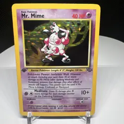 Mr. Mime 6/64 1st Edition Jungle Holo Pokemon Card - Image 1