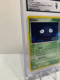 Pokemon Grimer Reverse 56/109 CGC 9 EX Team Rocket Returns with double swirl 🍥 - Image 2